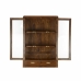 Stand Espositore DKD Home Decor 85 x 42 x 190 cm Cristallo Dorato Marrone Acacia