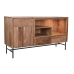 Sideboard DKD Home Decor 142 x 40 x 81 cm Black Metal Brown Acacia