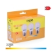 Pack of 3 LED bulbs EDM 98201 G 35 W 5 W 50 W E27 3200 Lm Ø 4,5 x 8 cm (3200 K)