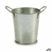 Cache-pot Seau Argenté Zinc 16 x 12 x 11 cm (72 Unités)