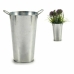 Planter Ibergarden B00115-B Silver Zinc 15 x 23,5 x 20 cm With handles (24 Units)