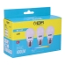 Pack de 3 bombillas LED EDM 98203 G 35 W 5 W 50 W E27 400 lm Ø 4,5 x 8 cm (6400 K)