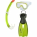 Ochelari de Snorkel Verde Infantil 30-33