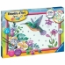 Set de peinture par numéros Ravensburger Hummingbird and Exotic Flowers