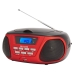 Radio CD Bluetooth MP3 Aiwa BBTU300RD    5W Rød Svart