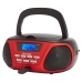 CD-проигрыватель с Bluetooth, MP3 и радио Aiwa BBTU300RD    5W Красный Чёрный