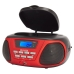 CD Bluetooth MP3 Rádió Aiwa BBTU300RD    5W Piros Fekete