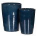 Vaas 37 x 37 x 49 cm Keramisch Blauw (2 Stuks)