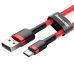 Cabo USB A para USB C Baseus Cafule Vermelho 24 2 m