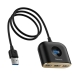 Hub USB Baseus Square round 4-in-1 Schwarz