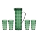 Set kruik en glazen EDM 827051 Gerecycled plastic (5 Onderdelen)