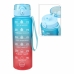 Water bottle EDM Sporting Blue Red 1 L Faded effect 8 x 8 x 26 cm