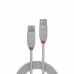 USB kabel LINDY 36713 2 m Černý Šedý