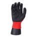 Gants de travail EDM Tactile Nitrile Industriels Rouge Lycra