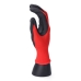 Gants de travail EDM Tactile Nitrile Industriels Rouge Lycra