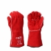 Gants de travail EDM Soudeurs Rouge Kevlar Coton Daim