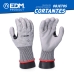 Guantes de Trabajo EDM K-Rock Gris Poliuretano Nitrilo Anticorte