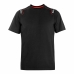 T-Shirt met Korte Mouwen Sparco Tech Stretch Trenton Zwart