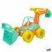 Excavator Colorbaby Plajă polipropilenă 40 x 19 x 17,5 cm (18 Unități)