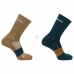 Športové ponožky Salomon Light 2 párov Gaštanová Tmavo-sivá