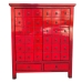 Cassettiera DKD Home Decor Rosso Legno di olmo Orientale Laccato 102 x 42 x 120 cm