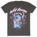 Kortarmet T-skjorte Stitch Wild Energy Grafitt Unisex