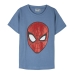 Camisola de Manga Curta Infantil Spider-Man Azul