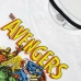 Camisola de Manga Curta Infantil Marvel Branco