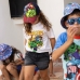 Camisola de Manga Curta Infantil Marvel Branco