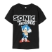 T-Shirt met Korte Mouwen voor kinderen Sonic Zwart