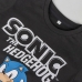 Camisola de Manga Curta Infantil Sonic Preto