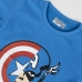 Camisola de Manga Curta Infantil The Avengers Azul