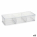 Organiserare Transparent Plast 20 x 3,5 x 7 cm (12 antal)