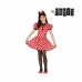 Fantasia para Crianças Minnie Mouse 26947 Vermelho Fantasia 5-6 Anos (2 Peças)