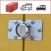 Lucchetto con chiave Master Lock Zinco Rettangolare (4 Unità)