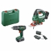 Set met boor en accessoires BOSCH UniversalImpact 18 + PST 18