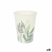 Set de Vasos Algon Desechables Cartón Floral 8 Piezas 330 ml (18 Unidades)