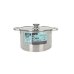 Pot met Glazen Deksel Quttin Hermes Staal 5,5 L (4 Stuks)