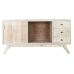 Dientafel DKD Home Decor Wit Natuurlijk Mangohout 145 x 42 x 75 cm