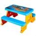 Set van kindertafel en mand Hot Wheels Blauw Oranje Plastic 69 x 42 x 79 cm