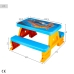 Set van kindertafel en mand Hot Wheels Blauw Oranje Plastic 69 x 42 x 79 cm