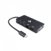 USB-jaotur V7 UC-U3CRJ45HDVG-BLK