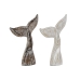 Figura Decorativa Home ESPRIT Branco Natural Mediterrâneo Decapé 25 x 6 x 33 cm (2 Unidades)