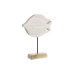 Figură Decorativă Home ESPRIT Alb Natural Pește Mediterană 18 x 5 x 24 cm