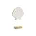 Figură Decorativă Home ESPRIT Alb Natural Scoică Mediterană 18 x 5 x 28 cm