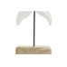 Figura Decorativa Home ESPRIT Branco Natural Estrela Mediterrâneo 18 x 5 x 28 cm