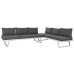 Bank en tafel set Home ESPRIT Metaal 130 x 68 x 65 cm