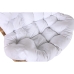 Sedia a Dondolo Home ESPRIT Bianco Marrone Acciaio 108 x 108 x 80 cm