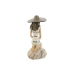 Figura Decorativa Home ESPRIT Blanco Beige Mujer Mediterráneo 12 x 8,5 x 20 cm (2 Unidades)