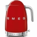 Bollitore Smeg 2400 W 1,7 L Rosso Acciaio inossidabile Plastica